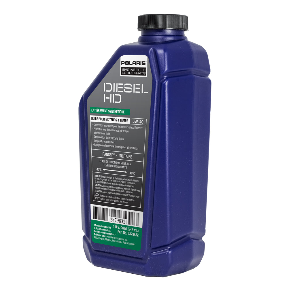Polaris Oil-5w40, Syn Diesel, QT #2879832