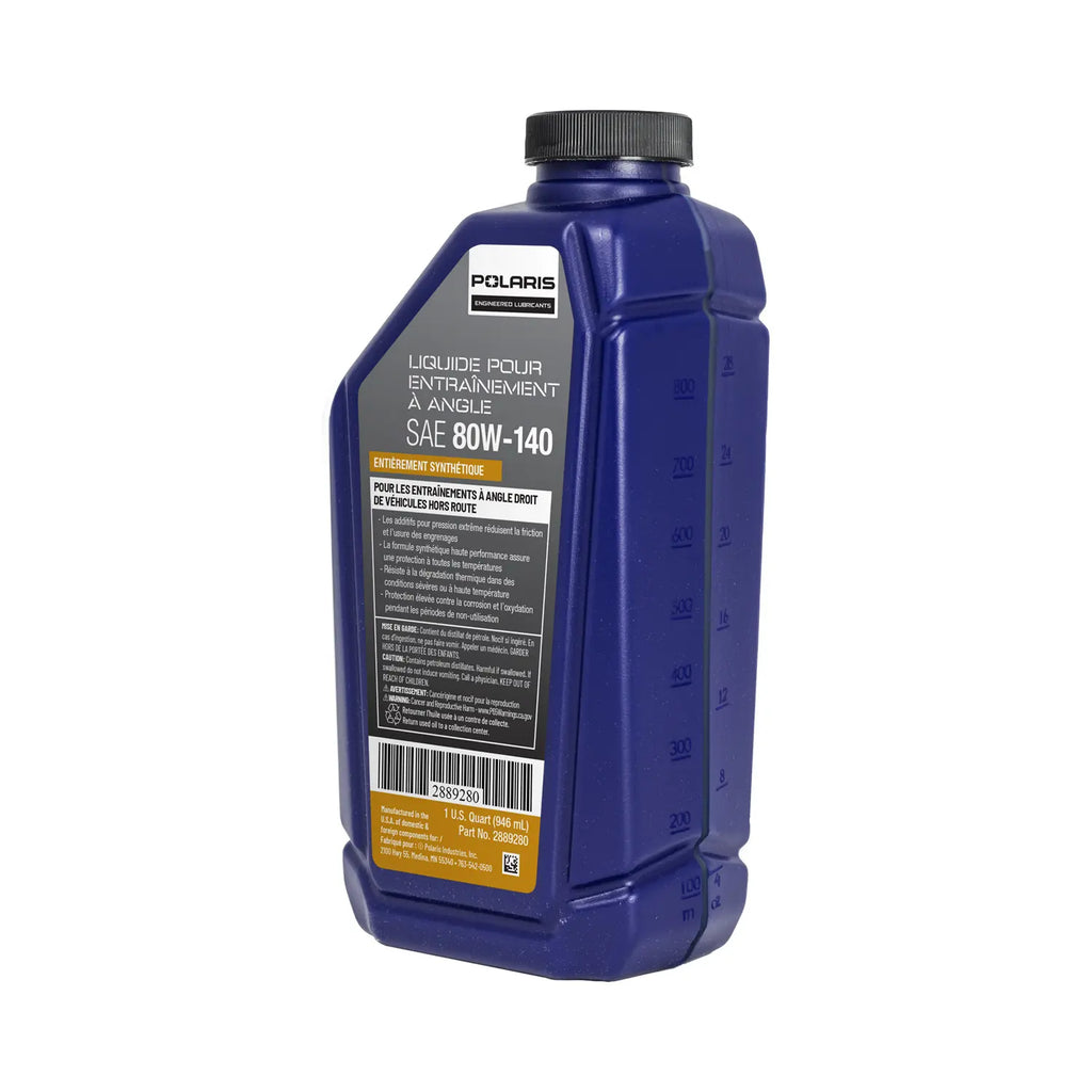 Polaris Oil-ORV Angle Fluid 80w 140, QT #2889280