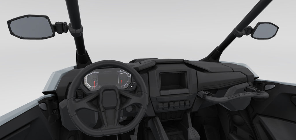 Polaris Side View Convex Pro Armor Mirrors for RZR - ROPS Mounted #2891232