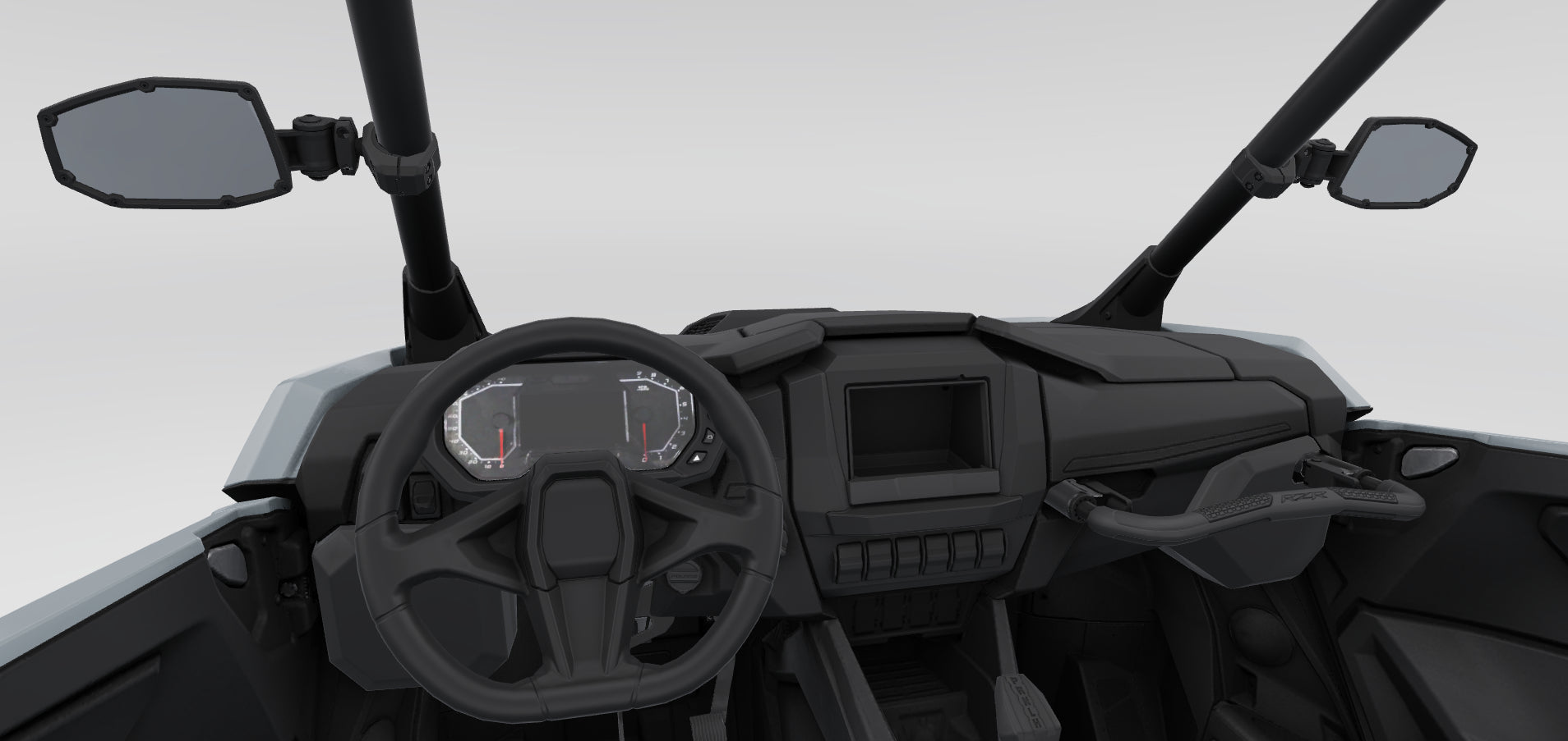Polaris Side View Convex Pro Armor Mirrors for RZR - ROPS Mounted #2891232
