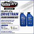 Drivetrain Fluid Change Kit for Polaris ATVs - #DRIVEKITATV