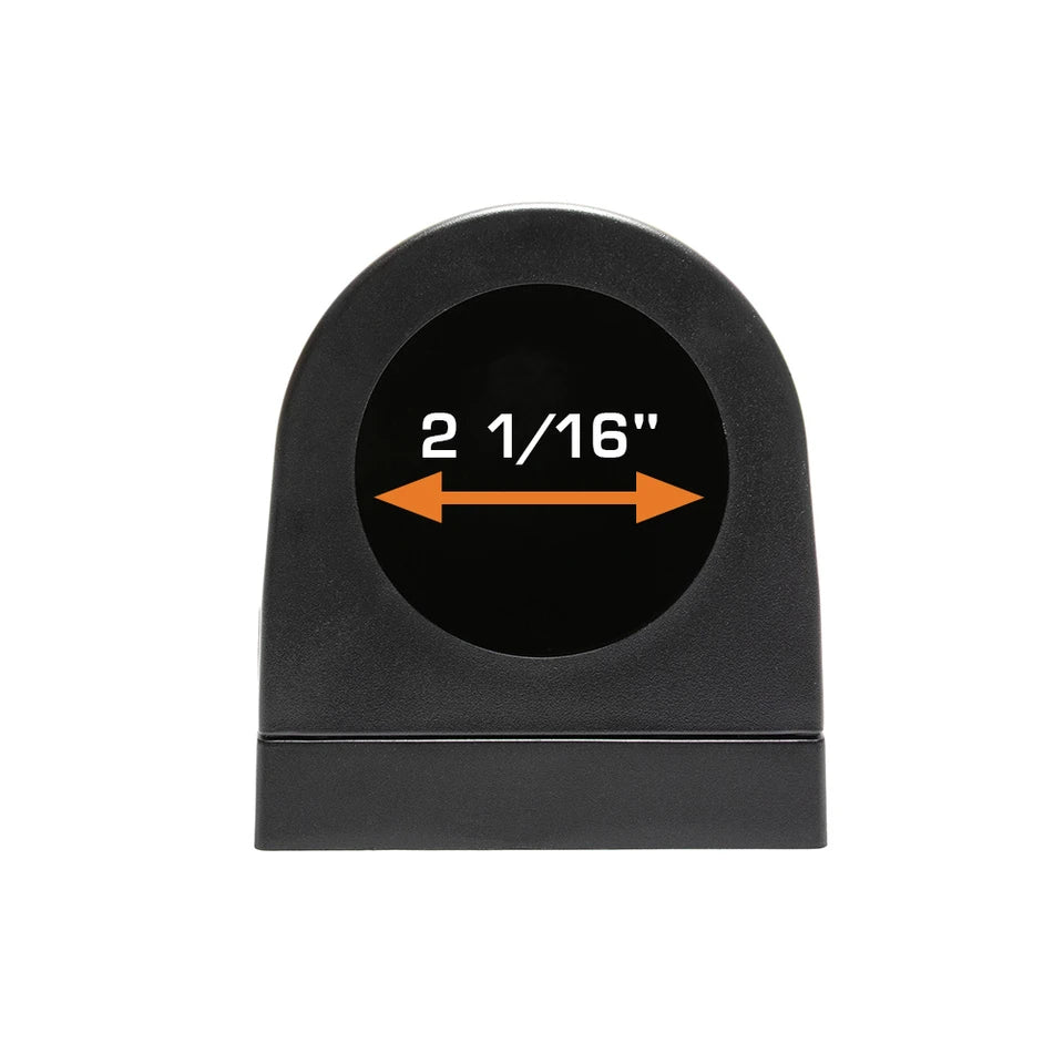 GlowShift Universal Black Single Dashboard Gauge Pod #GS-U01D