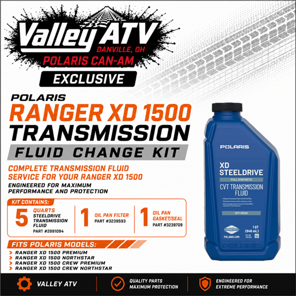 Transmission Fluid Change Kit for Polaris Ranger XD 1500 - TRANSKIT1500