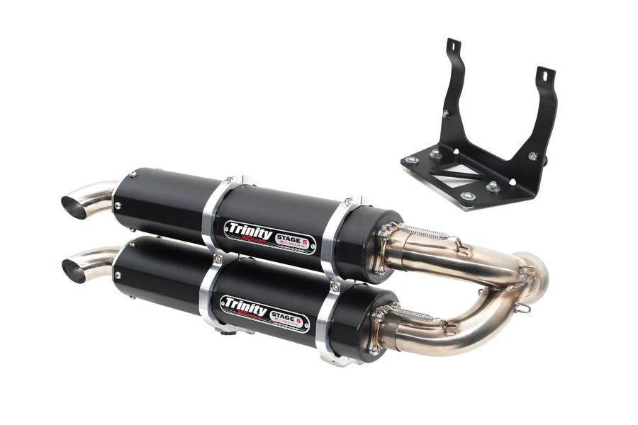 Trinity - Maverick  X3 Slip On Exhaust #TR-4160S-BK